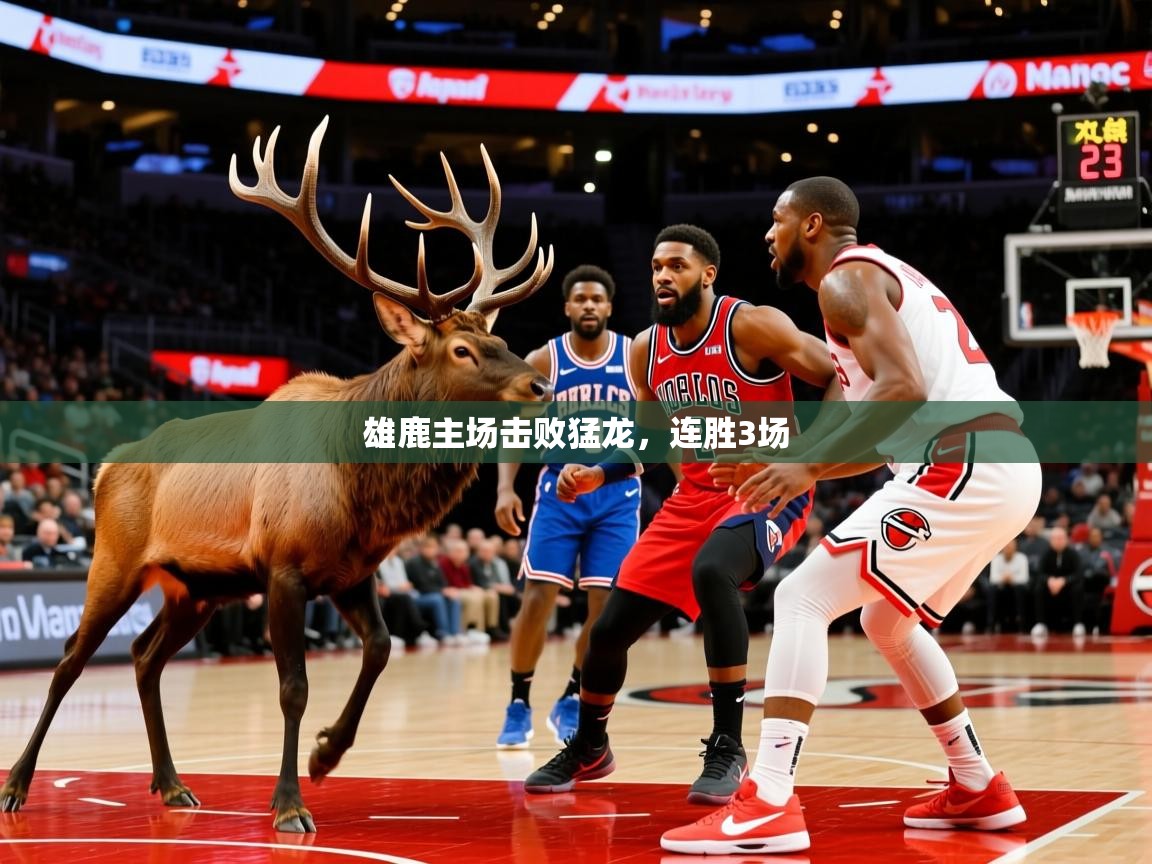 雄鹿主场击败猛龙，连胜3场  第3张