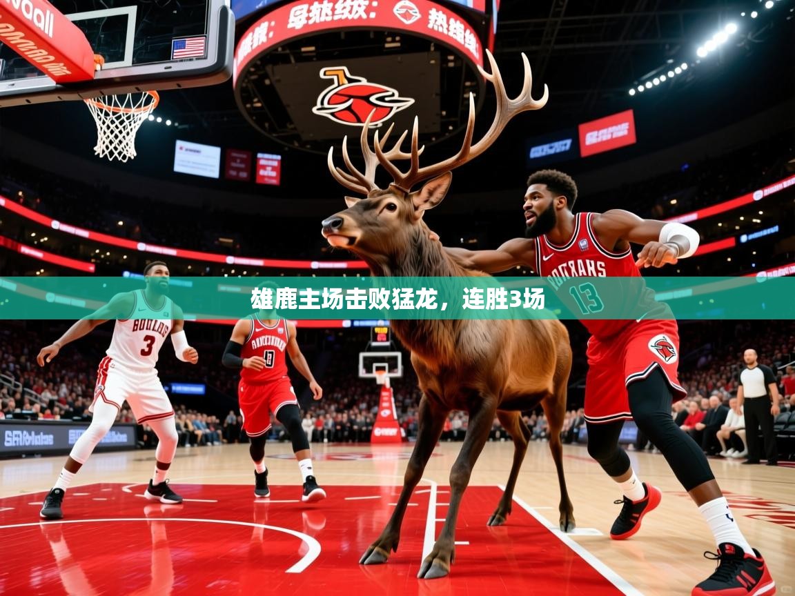 雄鹿主场击败猛龙，连胜3场  第4张